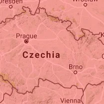 Địa hình 3D: Cộng hòa Séc và Cộng hòa Slovak