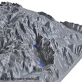 Địa hình 3D: Alps - Gần Dachstein - Thumbnail 1