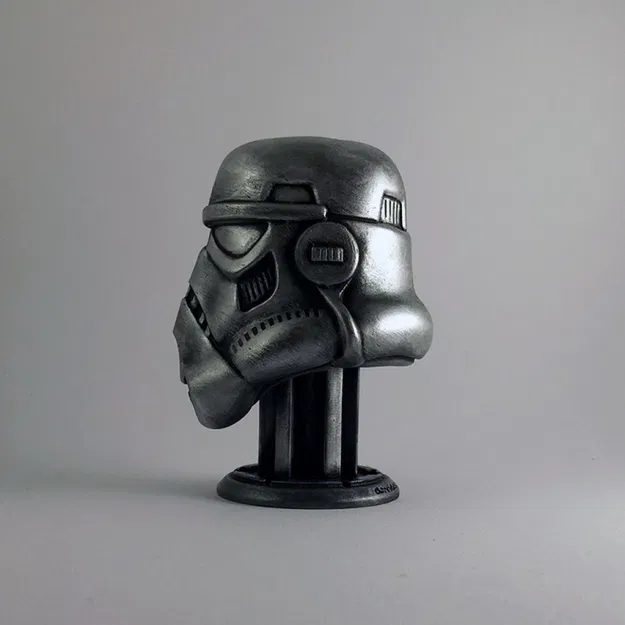 Mũ bảo hiểm Stormtrooper trên Piedestal (STL) - Image 6