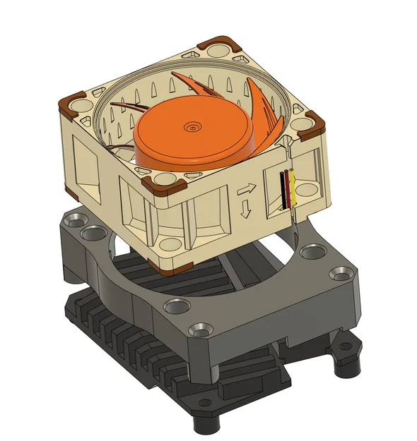 CB1 Heatkink 4020 Fan Mount - Image 2