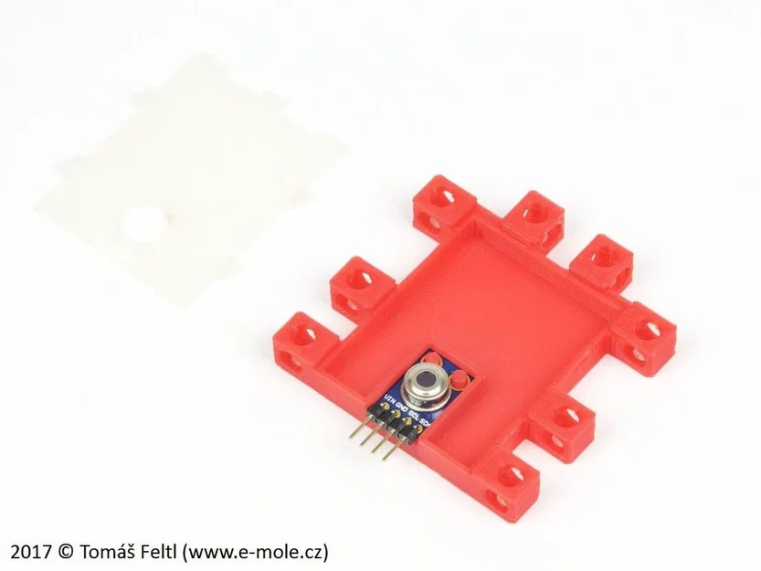 Hộp nốt ruồi: Nhiệt kế hồng ngoại MLX90614 - Image 2