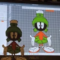 Marvin The Martian Wall Art - Bambu AMS chỉ - Thumbnail 2