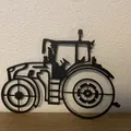Fendt 728 Gen 7 Silhouette Wall Art - Thumbnail 1