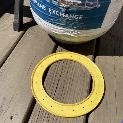 Vòng xe tăng propane đứng với hệ thống thoát nước