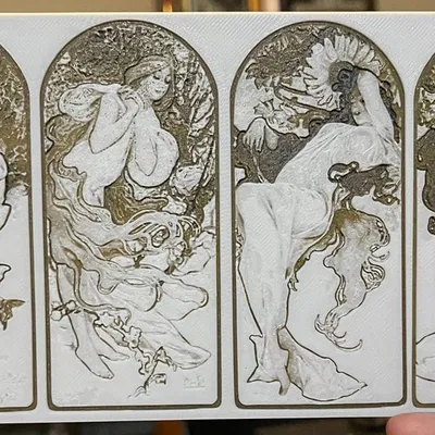 Các mùa - in hueforge