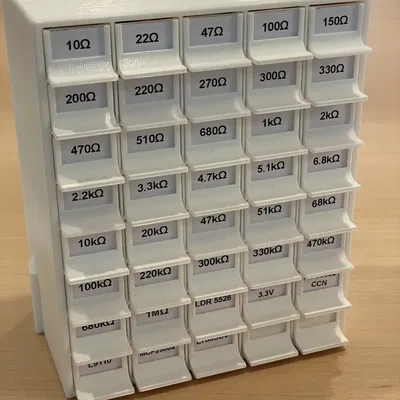 Hộp phân loại điện tử với IKEA Skadis Mount