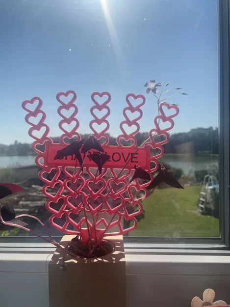 Hỗ trợ cấp bậc/hỗ trợ cho thực vật 200mm Thiết kế tình yêu - Image 1