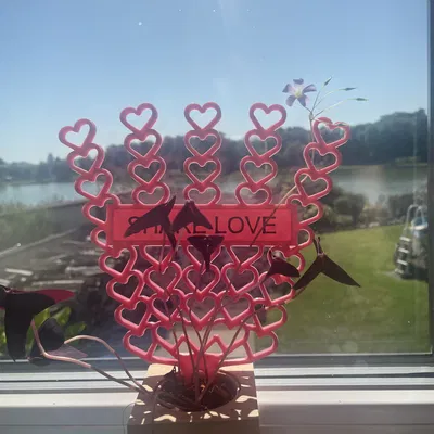 Hỗ trợ cấp bậc/hỗ trợ cho thực vật 200mm Thiết kế tình yêu