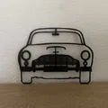 Aston Martin DB5 Silhouette Wall Art James Bond 007 - Thumbnail 1