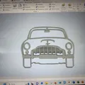 Aston Martin DB5 Silhouette Wall Art James Bond 007 - Thumbnail 2