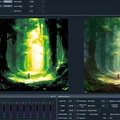 Cô gái hueforge trong rừng - Thumbnail 2