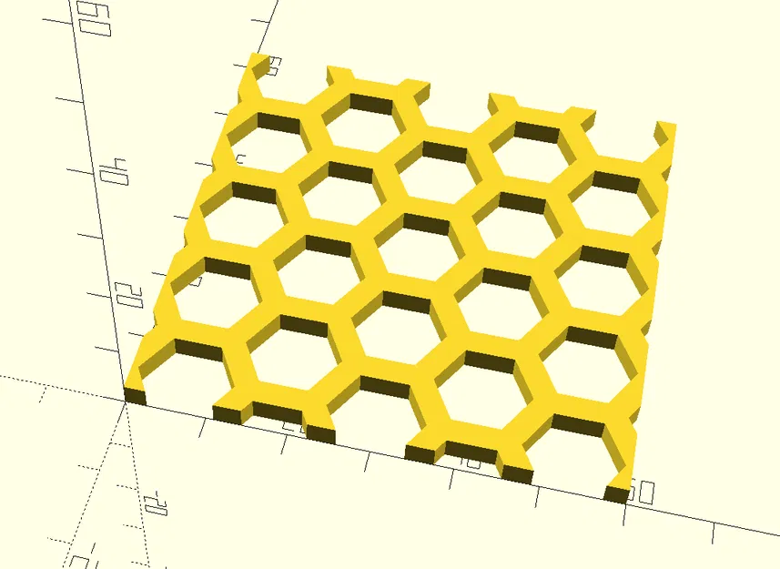 Thư viện Honeycomb Remix cho OpenScad - Image 1