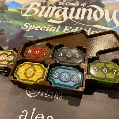 Castles of Burgundy Bonus Gạch tổ chức