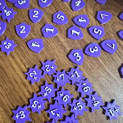 Trò chơi mã thông báo (Lorcana Health/Willpower và Sức mạnh)