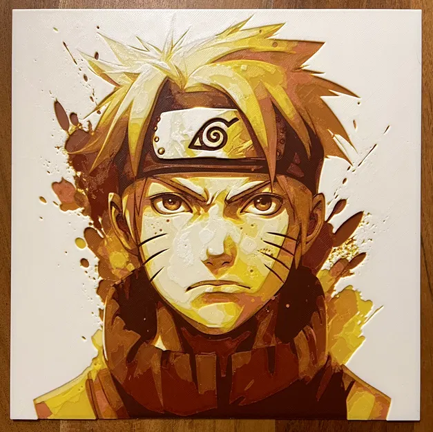 Chân dung Naruto đầy màu sắc - Image 1