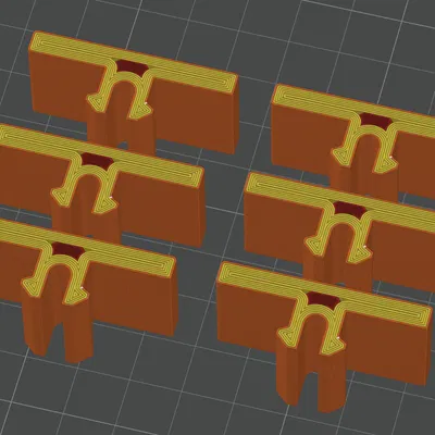 TPU clip chân cho đùn 40x40