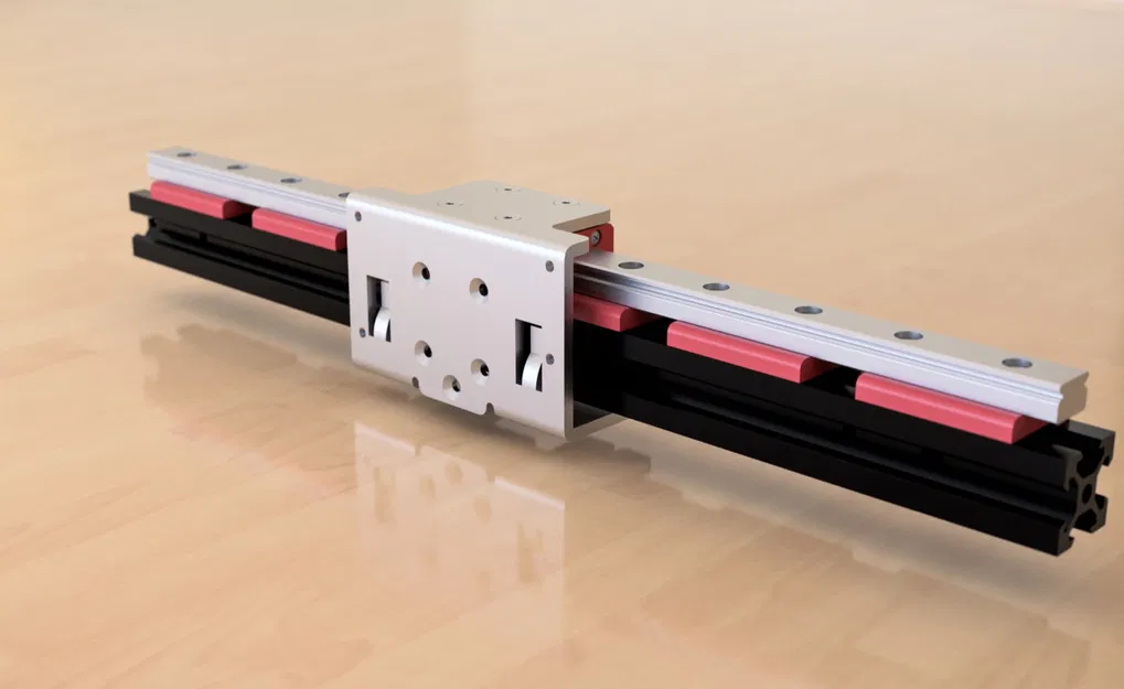 Mô hình CAD của whambam Universal x Tấm Gantry Tấm Rail Rail - Image 2