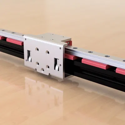 Mô hình CAD của whambam Universal x Tấm Gantry Tấm Rail Rail