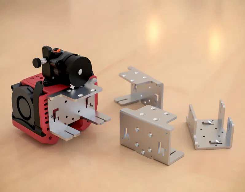 Mô hình CAD của whambam Universal x Tấm Gantry Tấm Rail Rail - Image 5