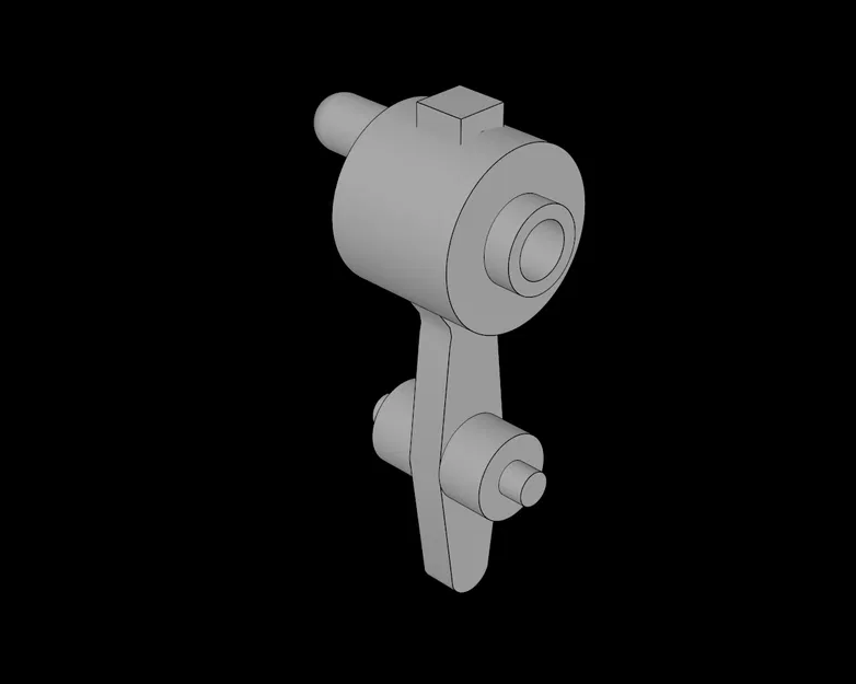 Lego Tương thích (2866.DAT) Train Track 9V Points Lever - Image 1