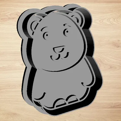 Gấu cắt cookie - Máy cắt và tem