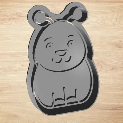 Cookie Cutter Bee 2 - Cutter and Stamp