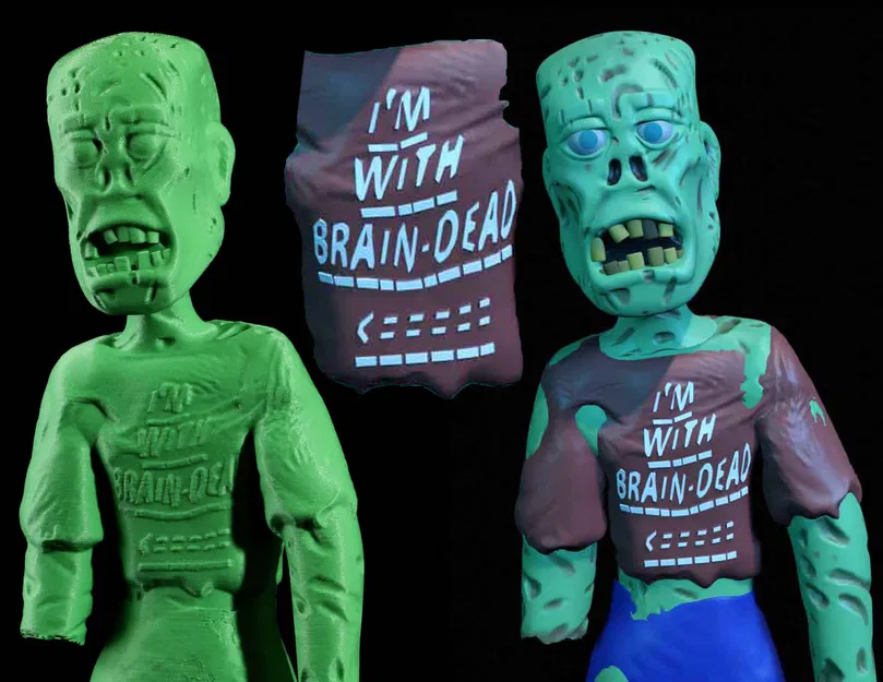 "Tôi với Braindead" Zombie áo phông " - Image 2