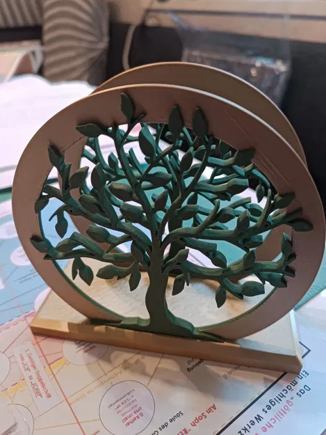 Người giữ khăn ăn tròn cây tròn - Image 6