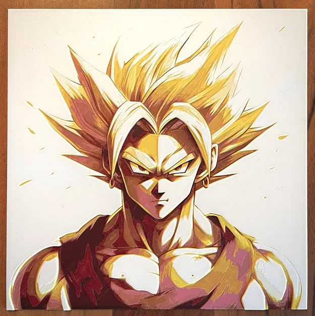 Chân dung siêu Saiyajin đầy màu sắc - Image 1