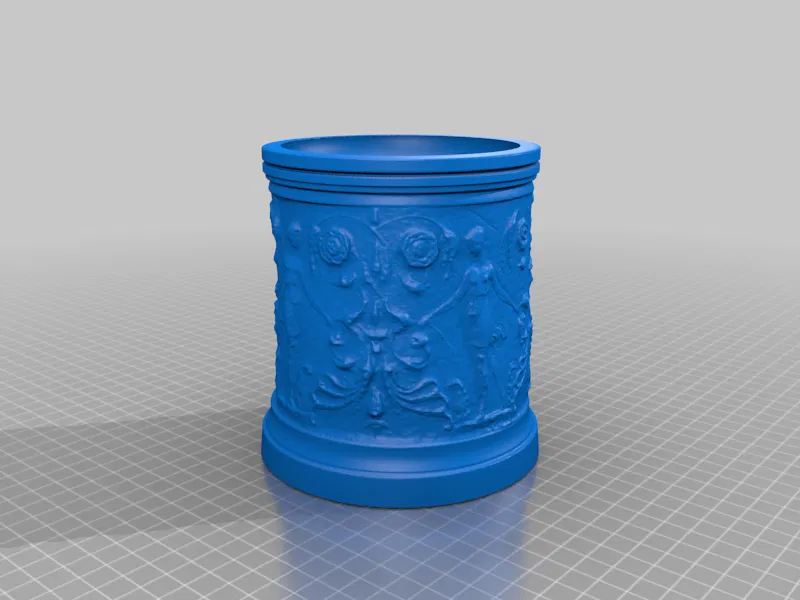 Cơ sở cột La Mã với thiết kế hoa - Image 2