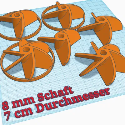 Máy khuấy 70 mm cho trục 8 mm