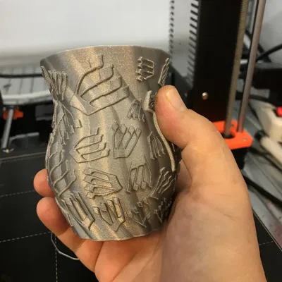 Double Shin Kiddush Cup