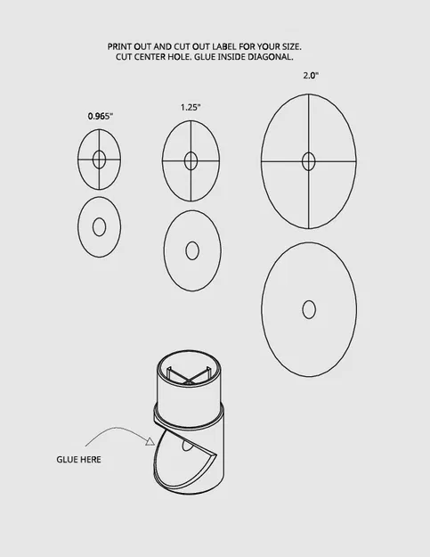 Cheshire Collimator (0.965 ", 1,25", 2.0 ") - Image 2
