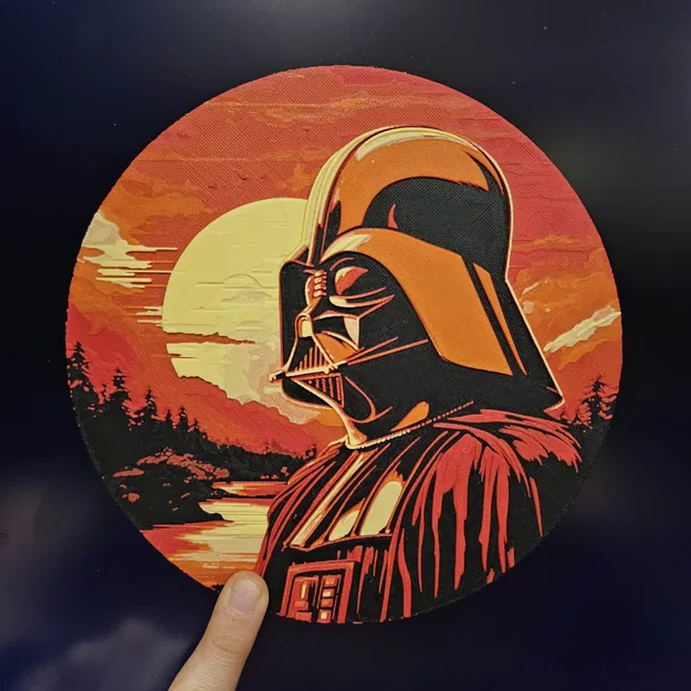 Chiến tranh giữa các vì sao (lấy cảm hứng) "Sith Sunset to Sunrise" Hueforge Darth Vader - Image 1