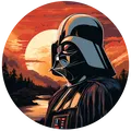 Chiến tranh giữa các vì sao (lấy cảm hứng) "Sith Sunset to Sunrise" Hueforge Darth Vader - Thumbnail 3