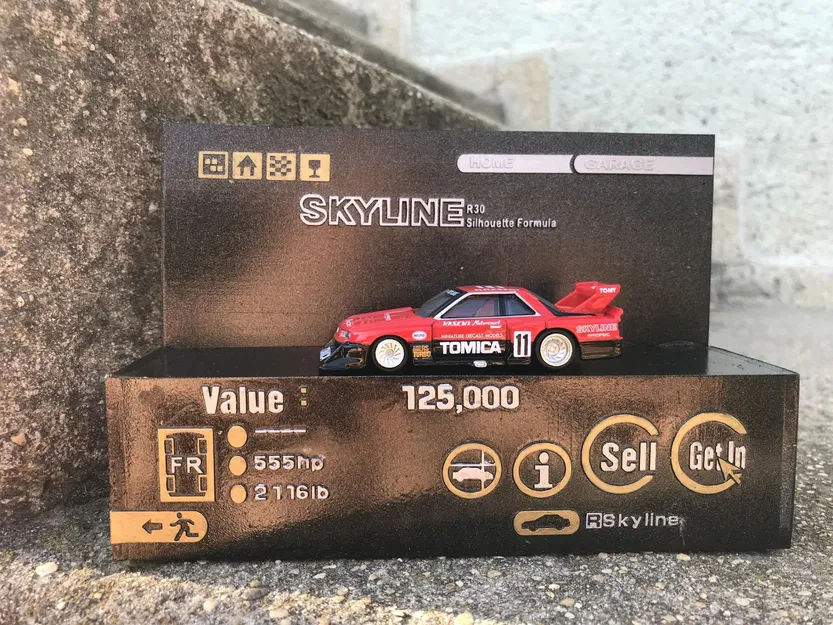 Gran Turismo 2 Nissan Skyline Displine Stand (nhiều màu đã sẵn sàng) - Image 1