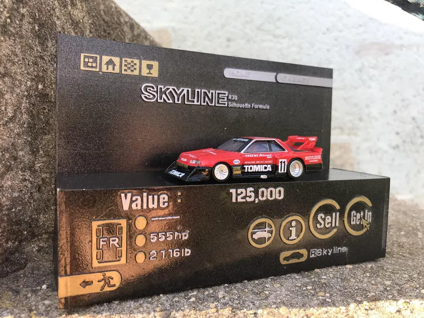 Gran Turismo 2 Nissan Skyline Displine Stand (nhiều màu đã sẵn sàng) - Image 2