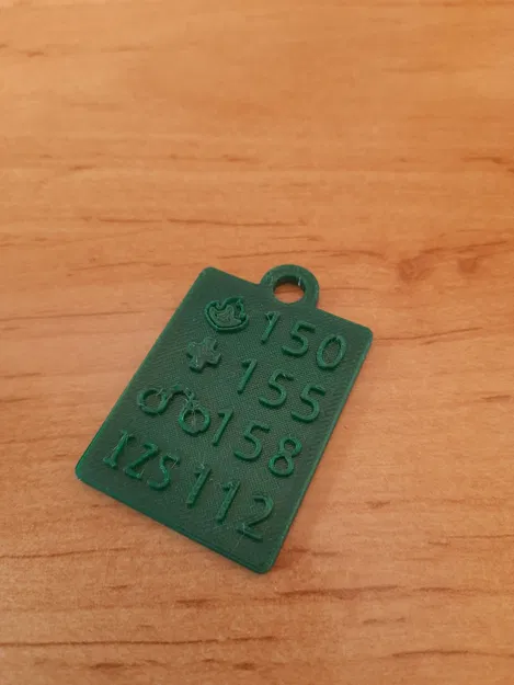 Mặt dây chuyền với số IRS - Image 2