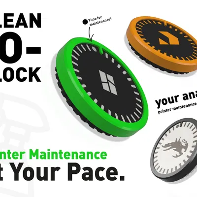 Clean-O-Cock-Bạn bè bảo trì máy in của bạn (Bambu, Printables và Ender phiên bản)