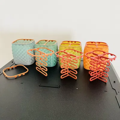 Ananas Pen Cup (chế độ bình hoa) với nắp và tách