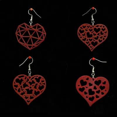 Bộ sưu tập hoa tai trái tim