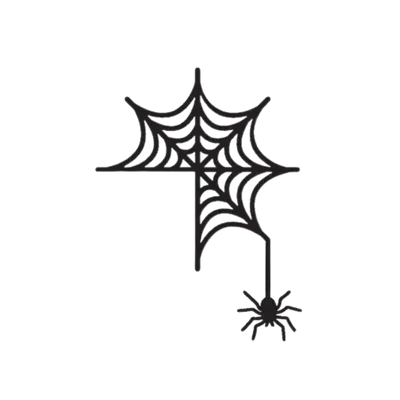Halloween Spider Door Góc trang trí