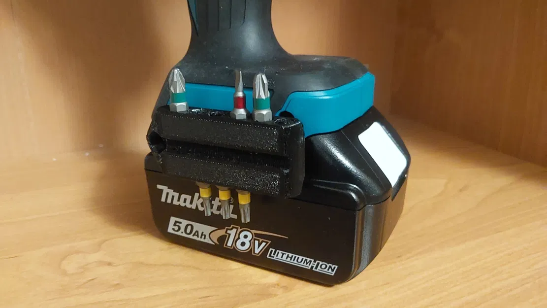 Người giữ bit hai bit Makita LXT với nam châm 6x3mm cho máy khoan/trình điều khiển - Image 1