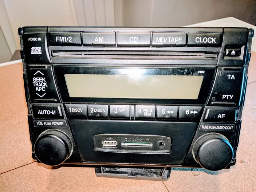 Mazda MX-5 Stock Radio Front Tấm được sửa đổi cho bộ chuyển đổi Bluetooth Yatour - Image 3