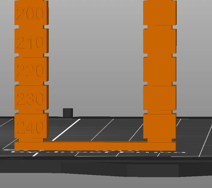 Kiểm tra tháp nhiệt độ GCODE tùy chỉnh 240 ° -200 ° C (chuỗi) - Image 1