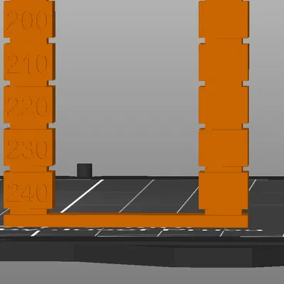 Kiểm tra tháp nhiệt độ GCODE tùy chỉnh 240 ° -200 ° C (chuỗi)