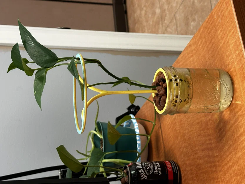 Mason Jar Net Pot có giá đỡ - Image 1