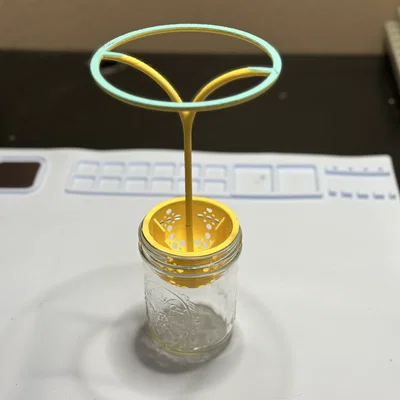 Mason Jar Net Pot có giá đỡ