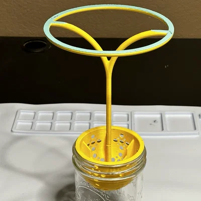 Mason Jar Net Pot có giá đỡ