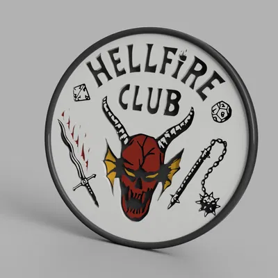 Stranger Things Coaster - Hellfire Club
